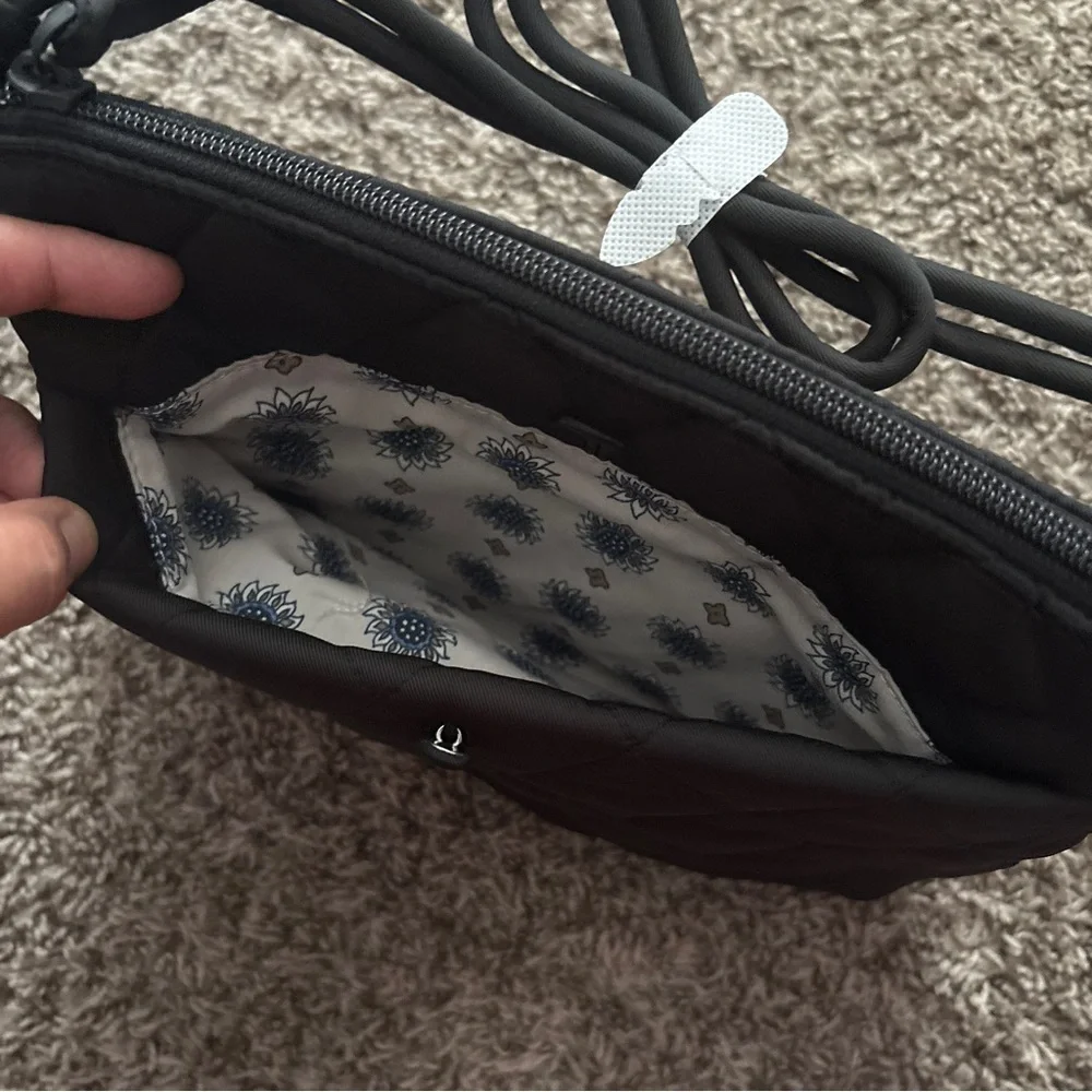 Vera Bradley Black Quilted Crossbody Bag